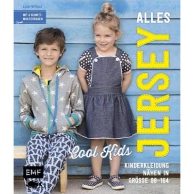 预订【德语】 Alles Jersey - Cool Kids:Kinderkleidung nähen in Größe 98-164. Mit 4 Schn