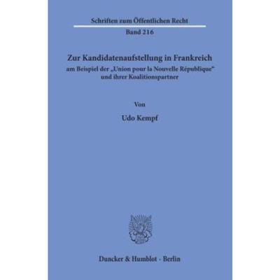 预订【德语】 Zur Kandidatenaufstellung in Frankreich a