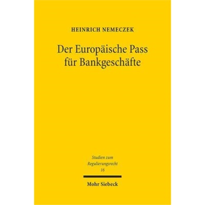 预订不退不换德语 Der Europaische Pass fur Bankgeschafte:Di