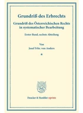 预订【德语】 Grundri? des Erbrechts.:Grundri? des Oste