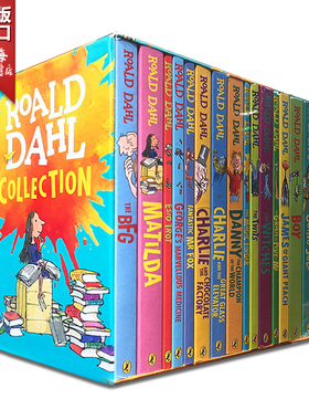 英文原版 新版罗尔德达尔全集16册 小说套装 Roald Dahl 查理和巧克力工厂matilda玛蒂尔达圆梦巨人儿童文学书籍阅读外文书店