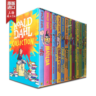 Roald 小说套装 罗尔德达尔全集16册 英文原版 Dahl 新版 查理和巧克力工厂matilda玛蒂尔达圆梦巨人儿童文学书籍阅读外文书店