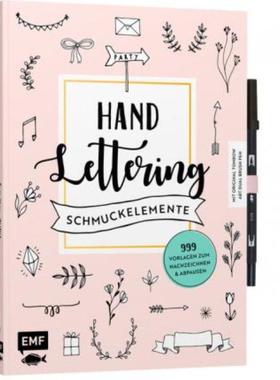 预订【德语】 Handlettering-Schmuckelemente - 999 Vorlagen zum Nachzeichnen und Abpausen:Mit orig