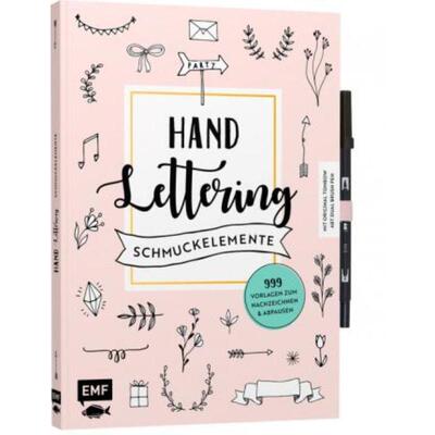 预订不退不换德语 Handlettering-Schmuckelemente - 999 Vorlagen zum Nachzeichnen und Abpausen:Mit orig