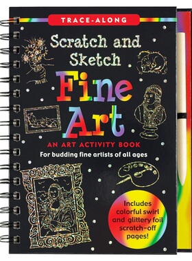 现货 刮刮素描书 SCRATCH & SKETCH FINE ART TAL  英文原版 儿童手工DIY 创意趣味书