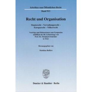 预订【德语】 Recht und Organisation:Staatsrecht, Verwa