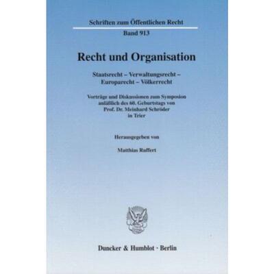 预订不退不换德语 Recht und Organisation:Staatsrecht, Verwa