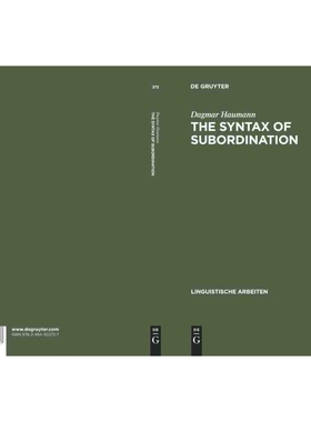 按需印刷不退不换DGYT The Syntax of Subordination[9783484303737]