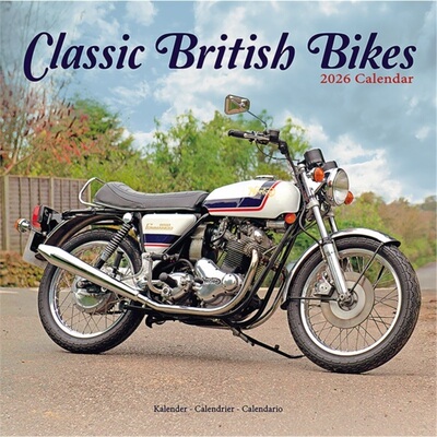 预订Classic British Bikes Calendar 2026  Square Motorbike Wall Calendar - 16 Month[9781804607596]