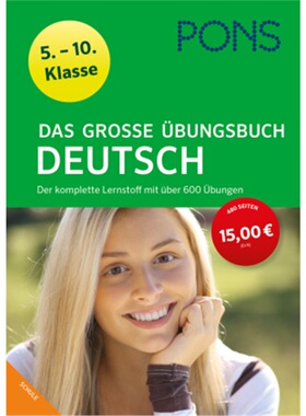 预订不退不换德语 PONS Das große Übungsbuch Deutsch 5.-10. Klasse[9783125625600]
