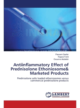 预订Antiinflammatory Effect of Prednisolone Ethoniosome& Marketed Products