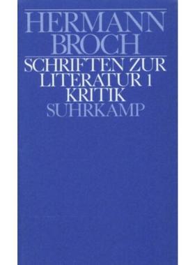 预订【德语】 Schriften zur Literatur. Tl.1:Kritik
