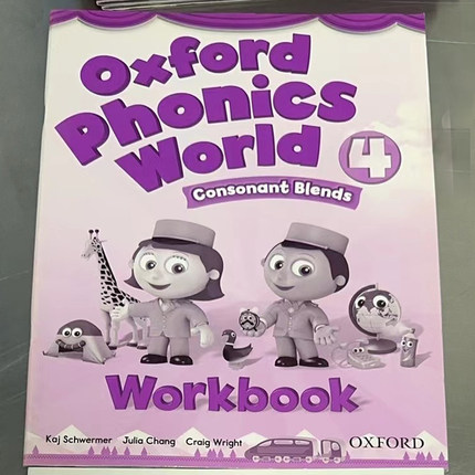 现货 Oxford Phonics World 4 Workbook  牛津教材 练习册 英文原版 平装