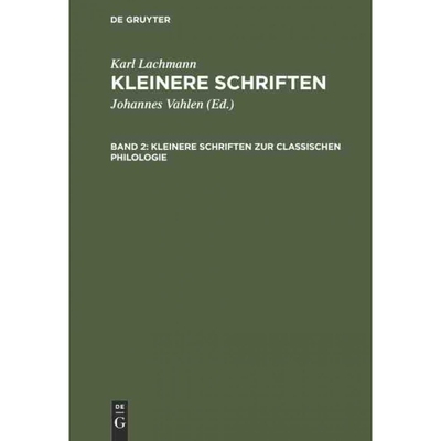 按需印刷不退不换DEG Kleinere Schriften zur classischen Philologie[9783111184906]