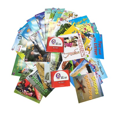 无货 2级别 红色套装A+B Collins Big Cat 柯林斯大猫英语分级阅读 适合4-6岁幼儿园 Band 2 Red A+B 全套44册 英文原版书可领音频