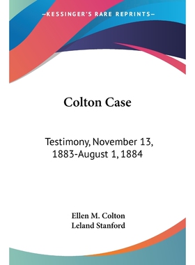 按需印刷不退不换Colton Case[9780548309322]