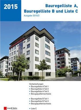 预订【德语】 Bauregelliste A, Bauregelliste B und Liste C, Ausgabe 2015/2:
