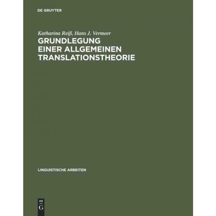 按需印刷不退不换DEG Grundlegung einer allgemeinen Translationstheorie[9783484301474]