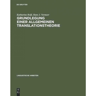 按需印刷DEG Grundlegung einer allgemeinen Translationstheorie[9783484301474]