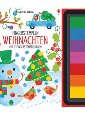 预订【德语】 Fingerstempeln: Weihnachten[9781782327059]