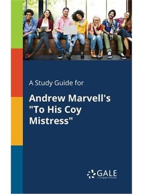 按需印刷A Study Guide for Andrew Marvell's 