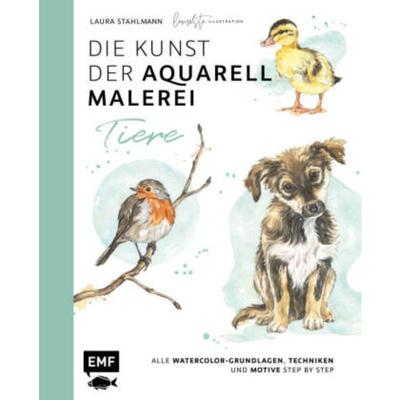 预订【德语】 Die Kunst der Aquarellmalerei - Tiere: alle Watercolor-Grundlagen, Techniken und Mo