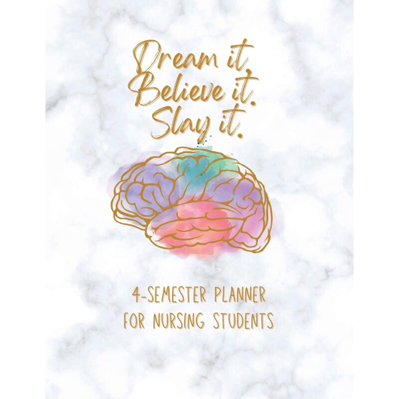 按需印刷不退不换Dream it! Believe it! Slay it! Student Nurse Planner[9781387644445]