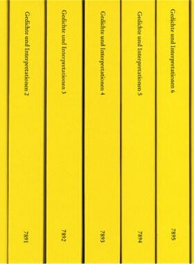 预订【德语】Gedichte und Interpretationen, 7 Bde.[9783150300176]