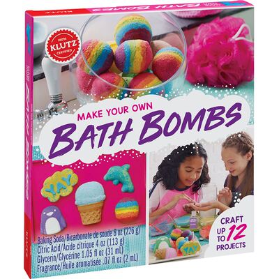 Make Your Own Bath Bombs 自己做浴盆炸弹 英文原版  手工DIY 益智玩具 趣味手工活动书 爆炸浴盐 气泡弹