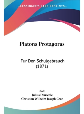 按需印刷Platons Protagoras[9781104364182]