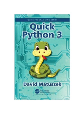 按需印刷不退不换TF Quick Python 3[9781032410913]