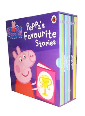 精装 粉红猪小妹小猪佩奇第一辑10册Peppa Pig Favourite Stories学龄前 英文原版绘本英语 3-8岁启蒙睡前故事童书bedtime library