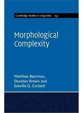 按需印刷Morphological Complexity[9781107120648]