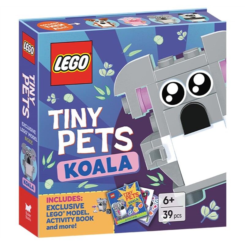 现货 乐高迷你宠物:考拉 LEGO? Books. Tiny Pets: Koala 英文原版 上海外文 9781837252121