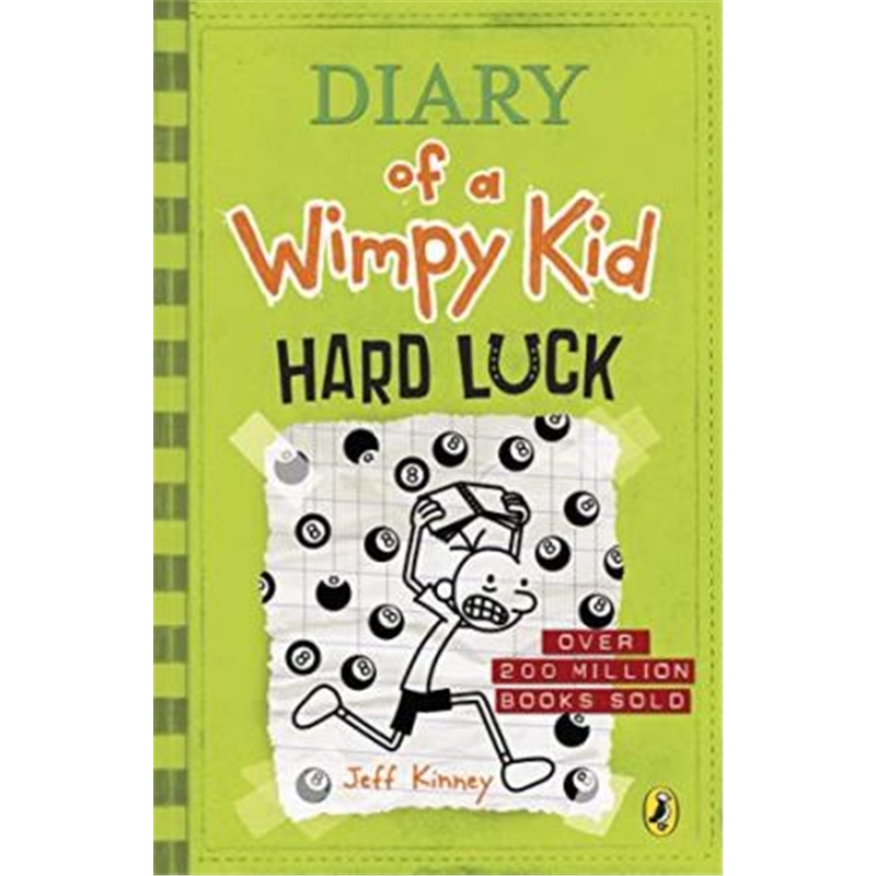 小屁孩日记8 英文原版 Diary of a Wimpy Kid #8: Hard Luck 小屁孩日志 漫画小说 儿童文学 【上海外文书店】