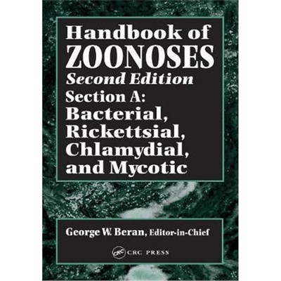 预订Handbook of Zoonoses, Second Edition, Section A:Bacterial, Rickettsial, Chlamydial, and Mycotic Zoonoses