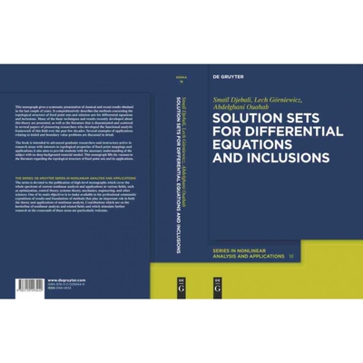 按需印刷不退不换DGYT Solution Sets for Differential Equations and Inclusions[9783110293449]