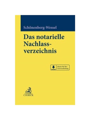 预订【德语】Das notarielle Nachlassverzeichnis:Download: Muster für Ihre Textverarbeitung