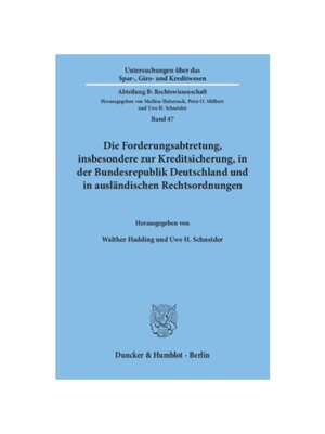 预订【德语】Die Forderungsabtretung, insbesondere zur Kreditsicherung, in der Bundesrepublik Deutschland und in ausl?ndi