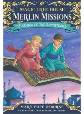 神奇树屋 英语原版书籍 Magic Tree House#34: Season of the Sandstorms Merlin Mission 梅林的任务 儿童桥梁章节书 课外读物