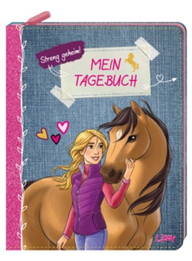 预订【德语】Lissy Mein Tagebuch - Streng geheim!:Notzibuch mit Reißverschluss und linierten