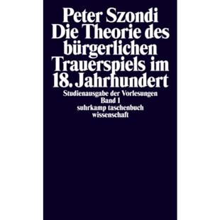 预订不退不换德语 Die Theorie des bürgerlichen Trauerspiels i