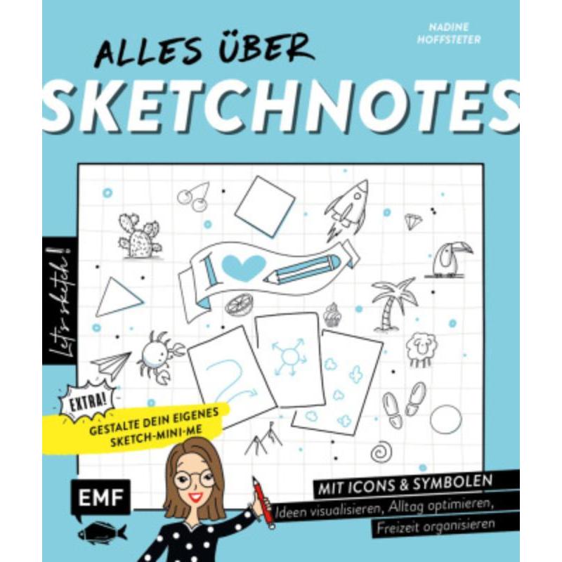 预订【德语】 Let's sketch! Alles über Sketchnotes - Mit Icons und Symbolen Ideen visualisieren,