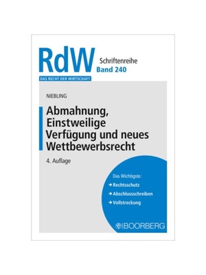 预订【德语】Abmahnung, Einstweilige Verfügung und neues Wettbewerbsrecht:
