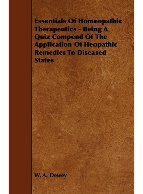 按需印刷  Essentials of Homeopathic Therapeutics - Being a Q