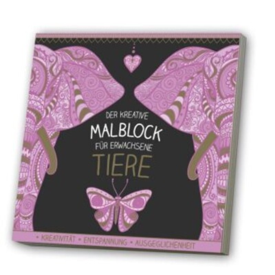 预订【德语】 Der kreative Malblock für Erwachsene - Tiere, m. Audio-CD. Tl.1[4019393911868]
