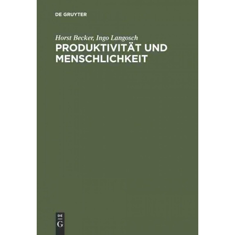 按需印刷不退不换DEG Produktivit?t und Menschlichkeit[9783828202221]