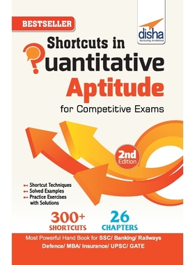 按需印刷Shortcuts in Quantitative Aptitude for Competitive Exams 2nd Edition[9789387421820]