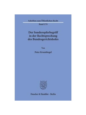 预订【德语】Der Sonderopferbegriff in der Rechtsprechung des Bundesgerichtshofes.: