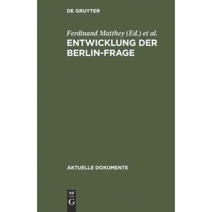 Entwicklung 9783110039313 der Frage Berlin 按需印刷DEG